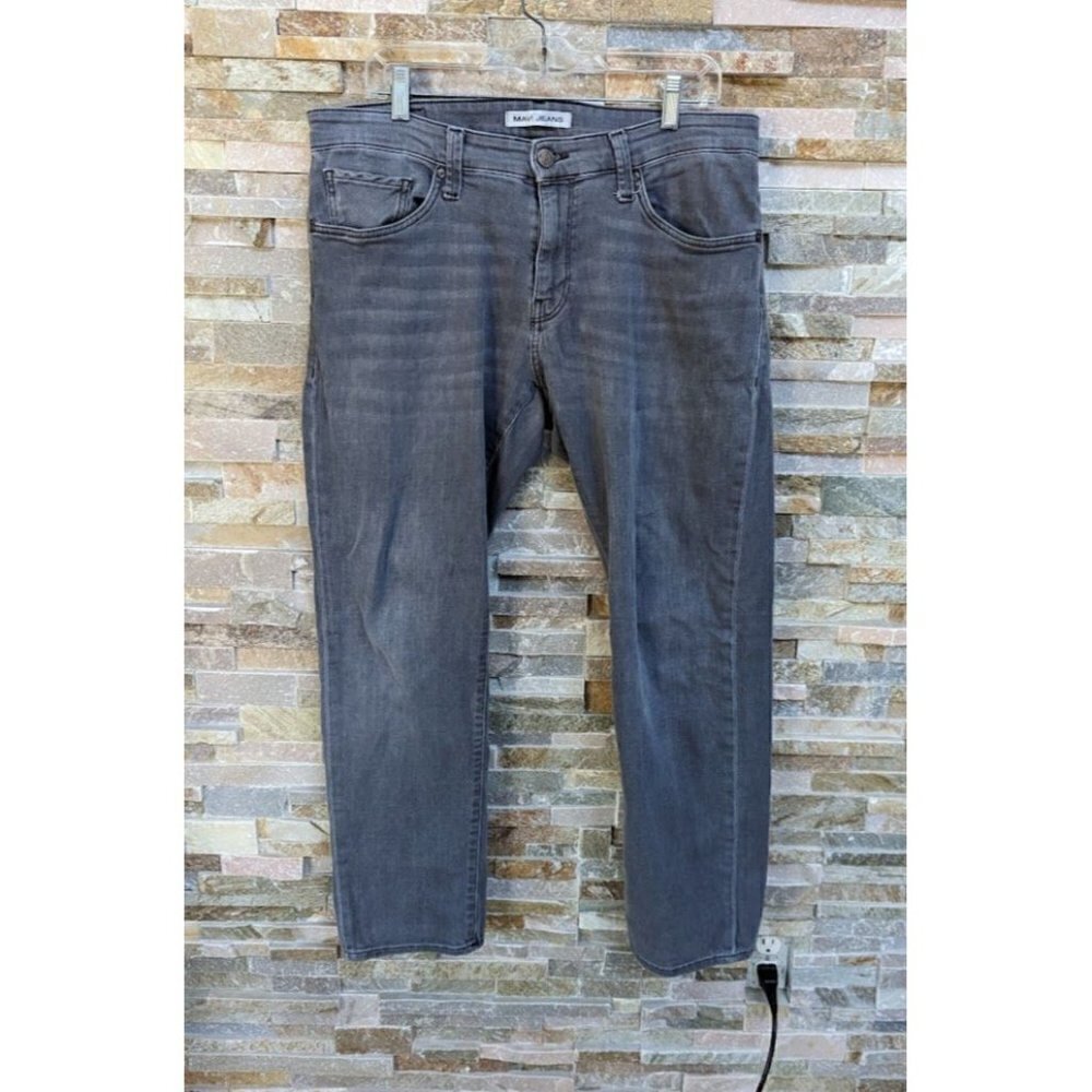 Mavi Mid Grey Straight Legged Jeans Men's Size 34/30